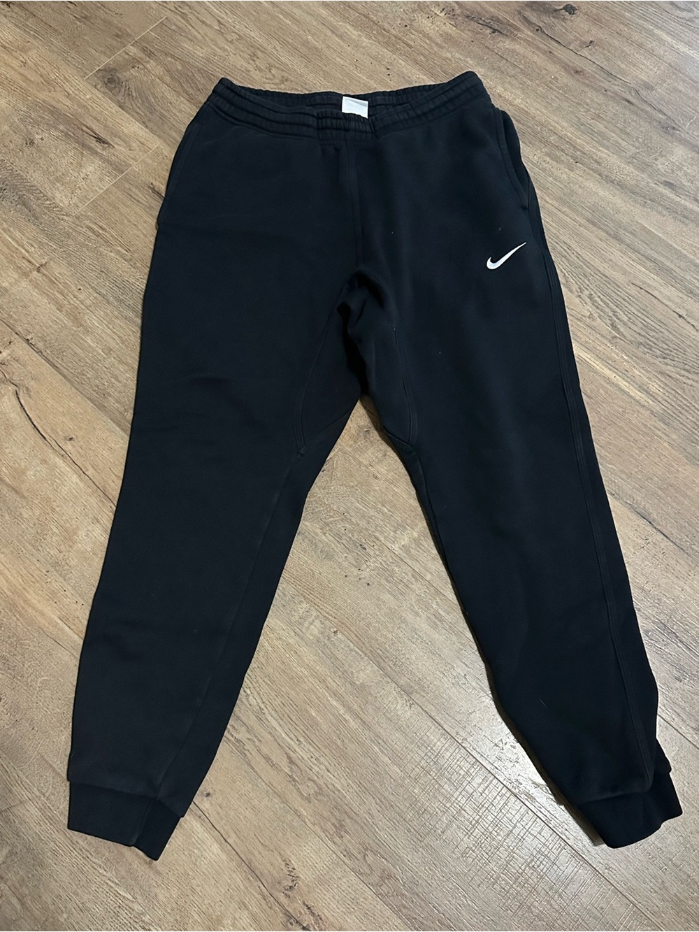 Nike Black Sweatpants with White Swoosh